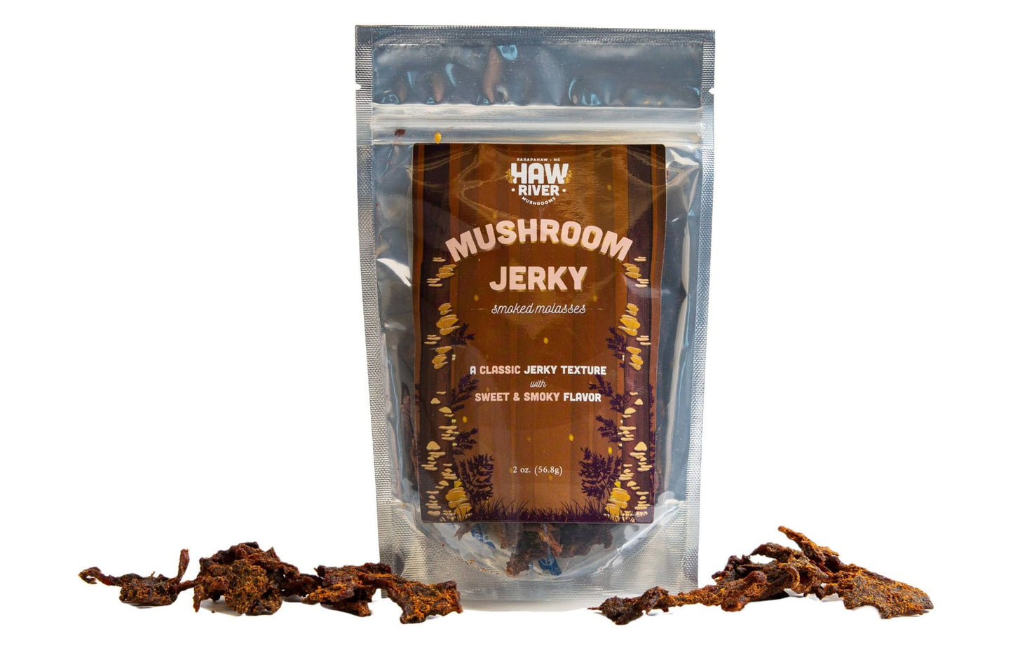 Smoked Molasses Mushroom Jerky