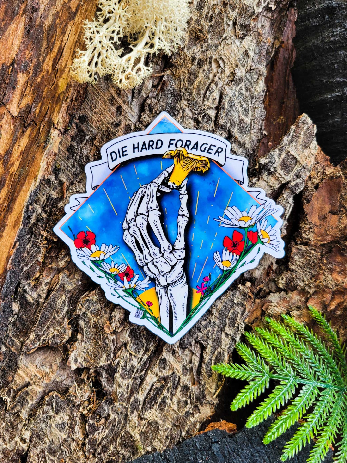 Die Hard Forager | Morbid Mushroom Sticker