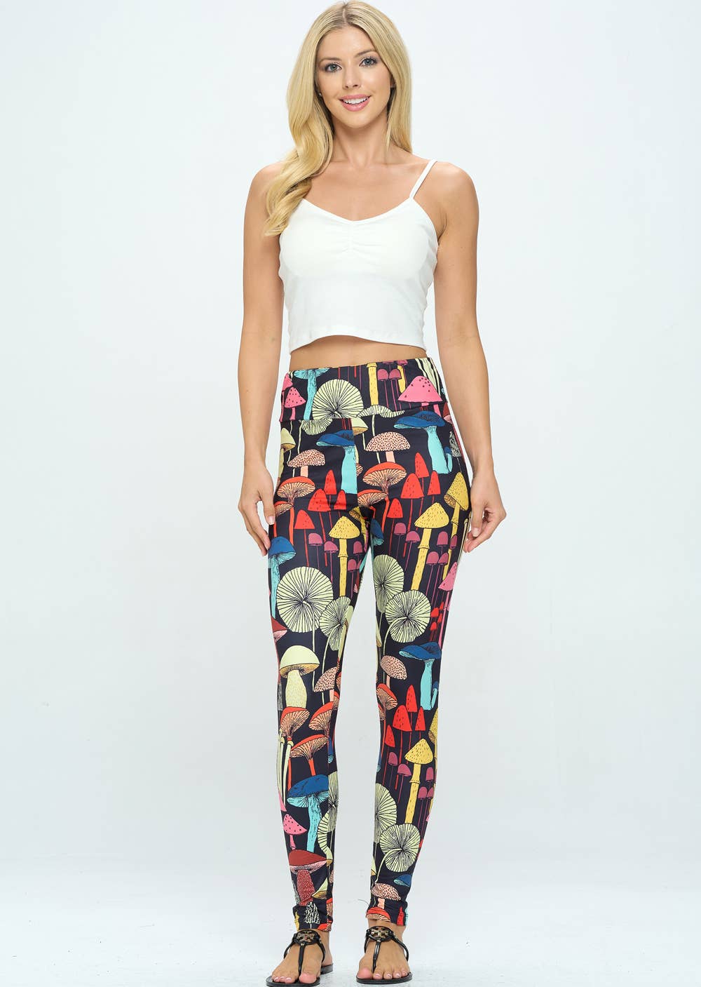 Mushroom Leggings - Black