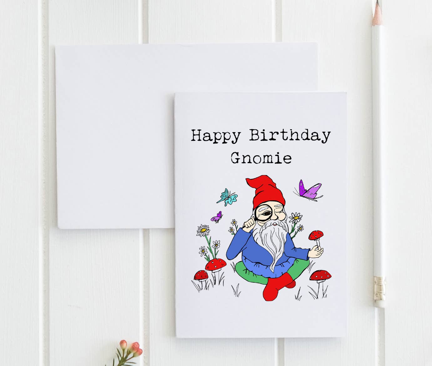 Happy Birthday Gnomie Greeting Card