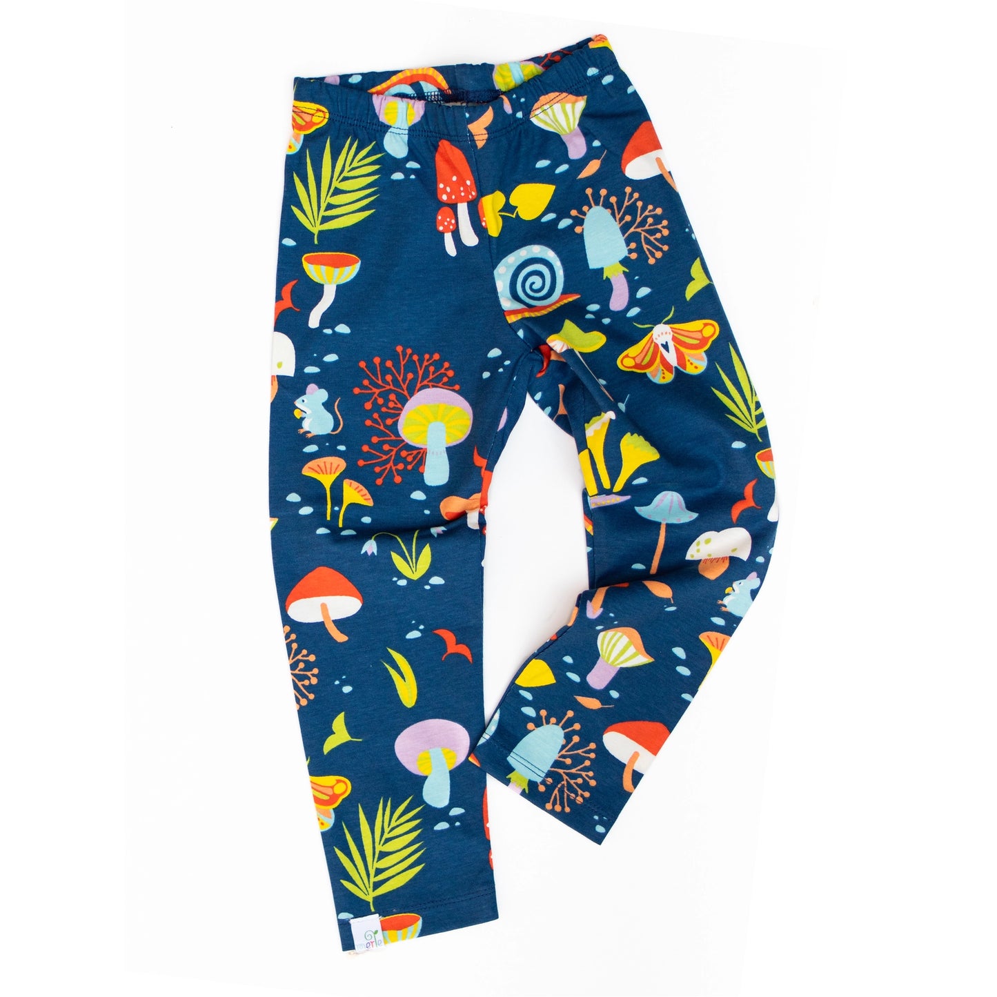 Organic Kids Leggings - Forest at Night