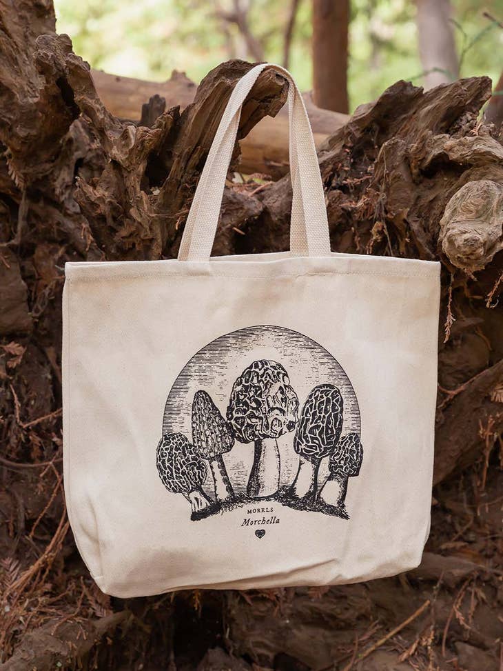 Morel Mushroom Tote Bag