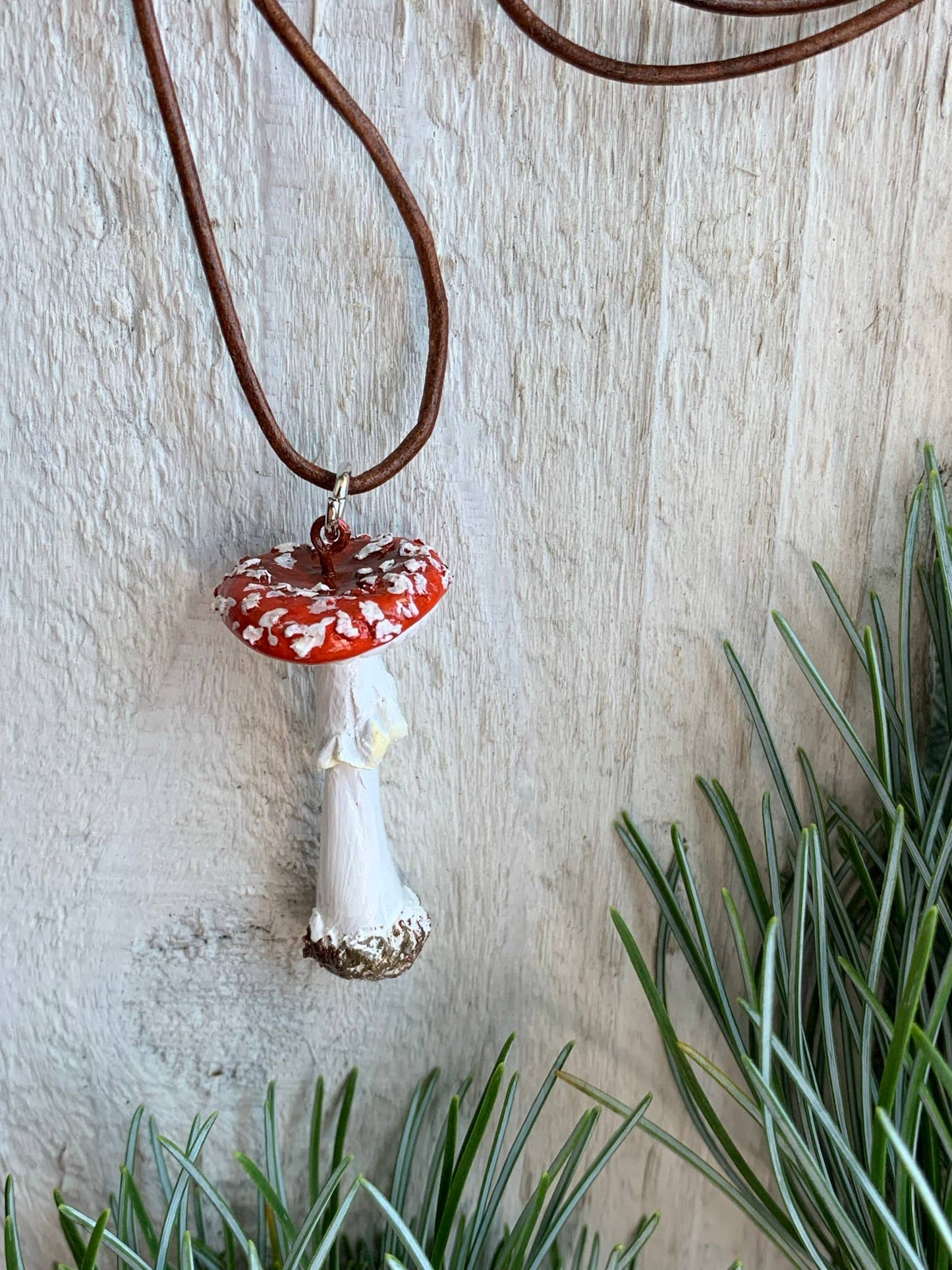 Amanita Muscaria Necklace