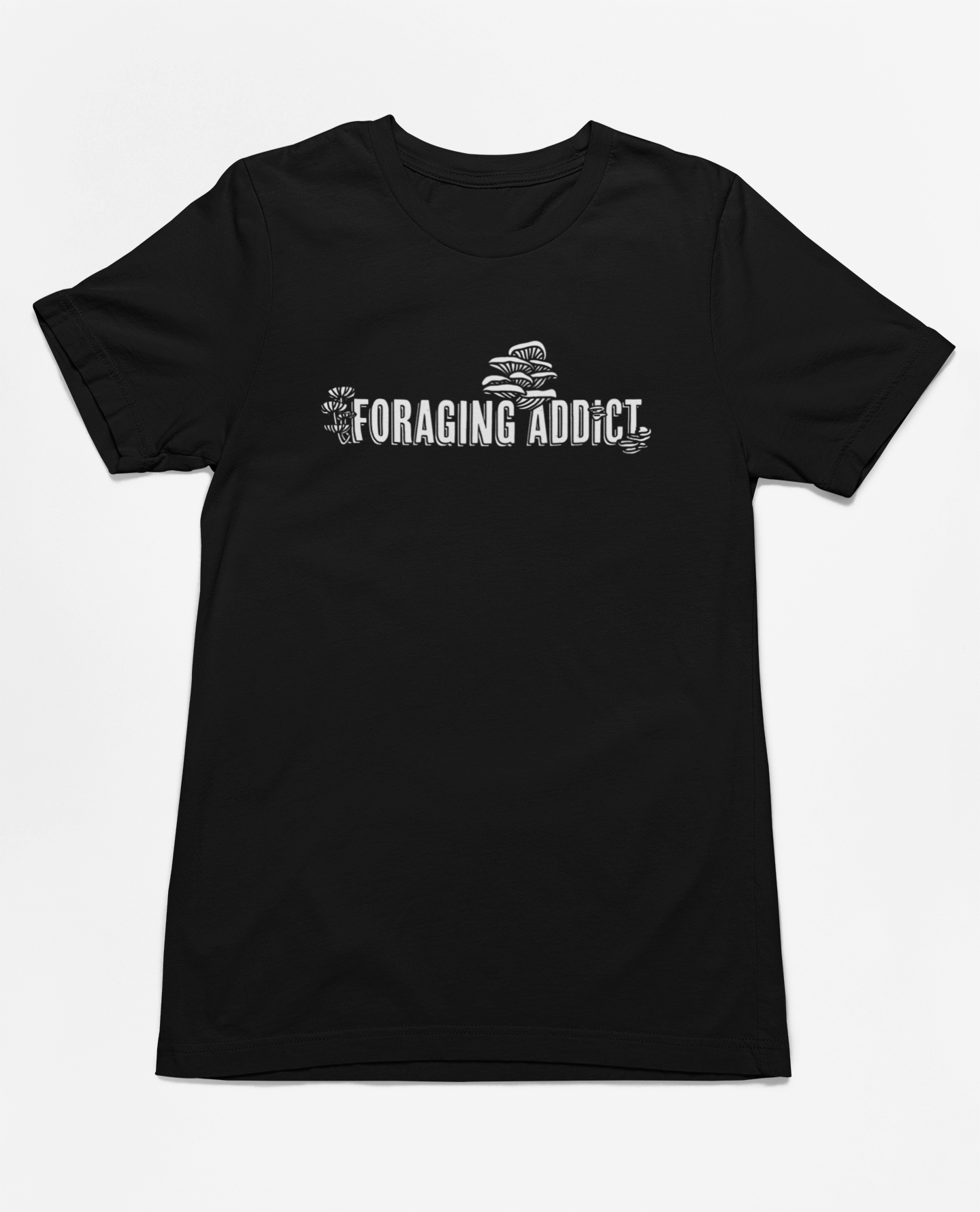 Foraging Addict | Mushroom Design | 100% Cotton T-Shirt