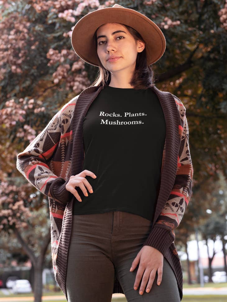 Rocks. Plants. Mushrooms. | 100% Cotton Nature T-Shirt