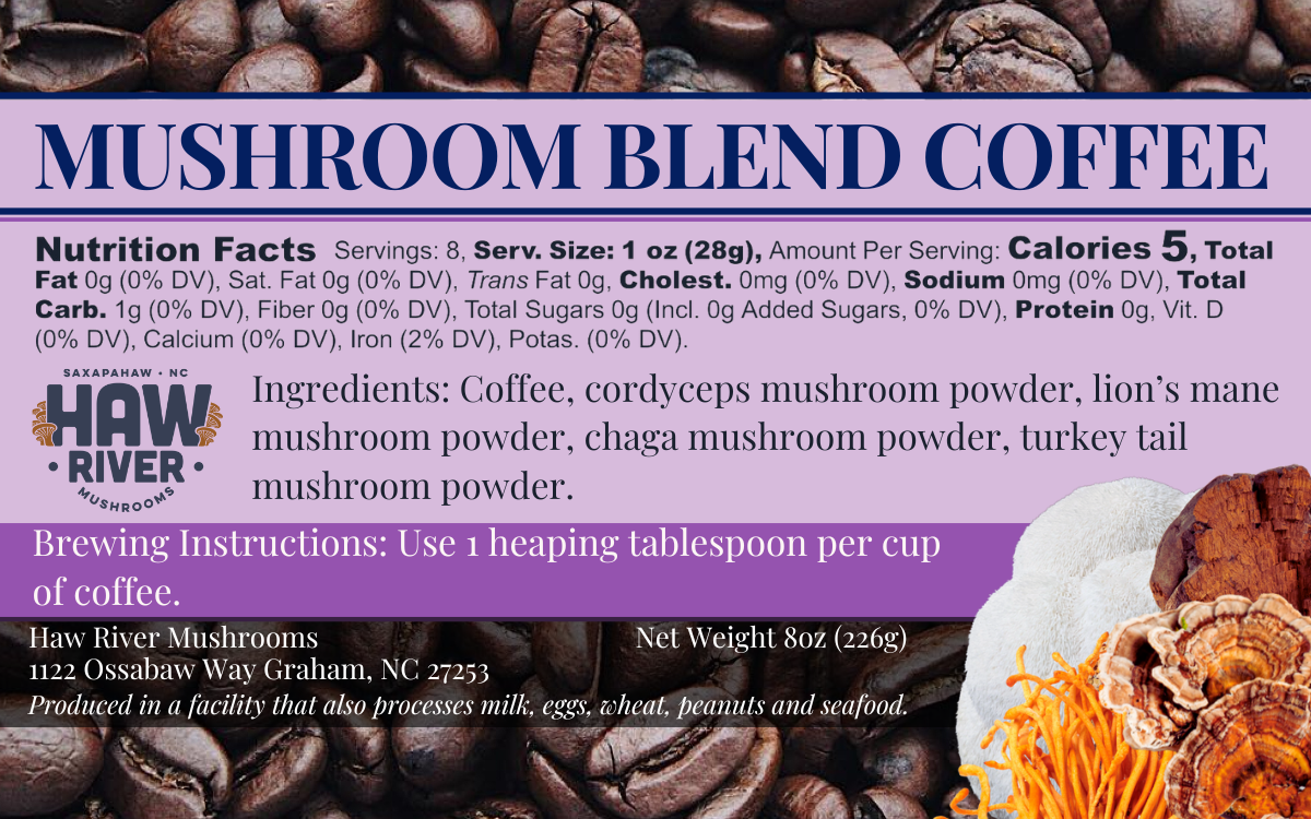 Mushroom Blend Coffee, Regular 8oz