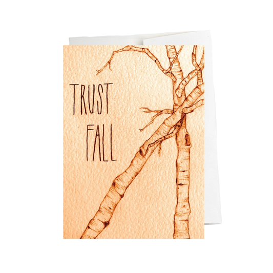 Trust Fall Greeting Card