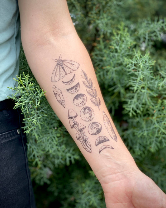 Moon Magic Temporary Tattoo