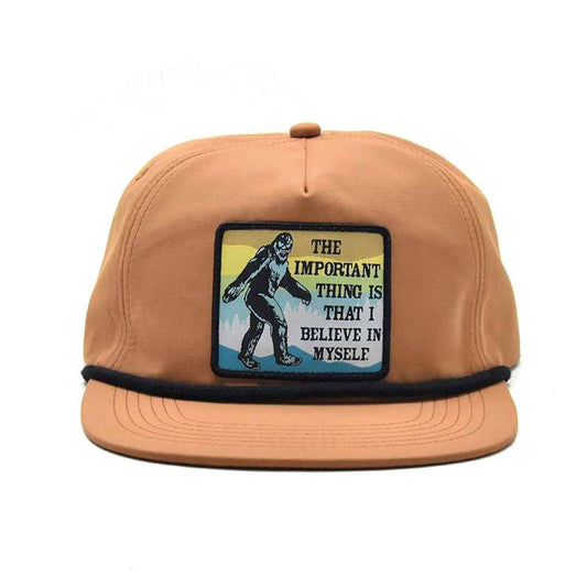 Bigfoot Believe Rope Hat (Camel Brown)