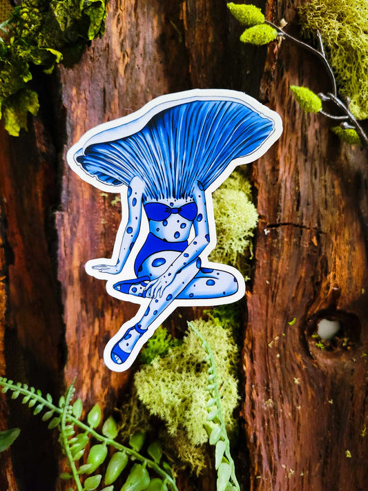 Lady Lactarius | Sexy Mushroom Pinup Girl Sticker