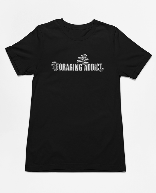 Foraging Addict | Mushroom Design | 100% Cotton T-Shirt