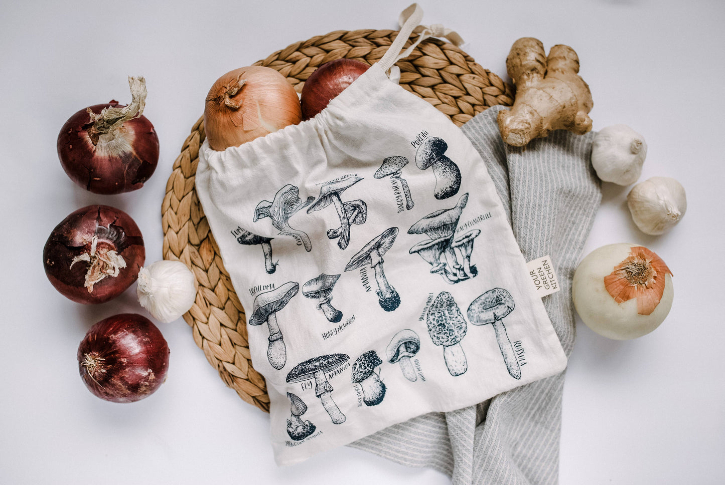Mushroom Reusable bag/ Reusable bag